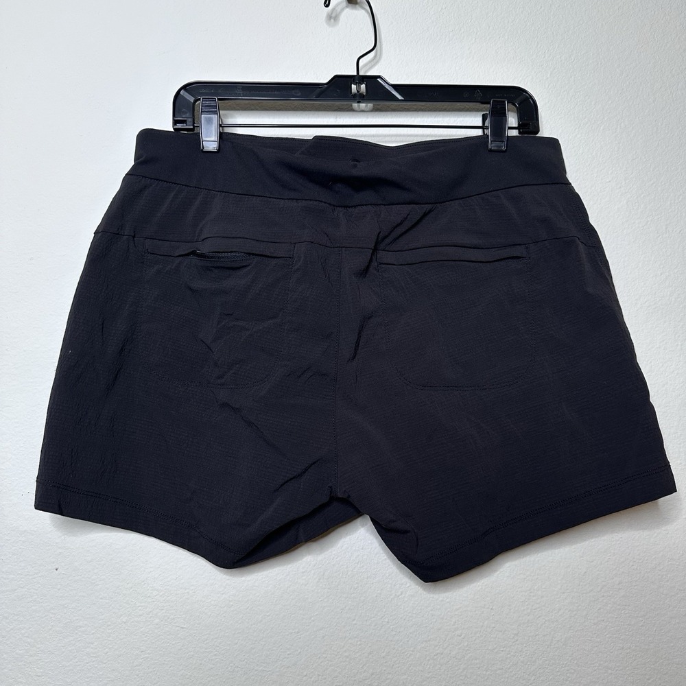 Athleta Trekkie North Shorts Women Size 14 Black Hiking Outdoor - Picture 3 of 4